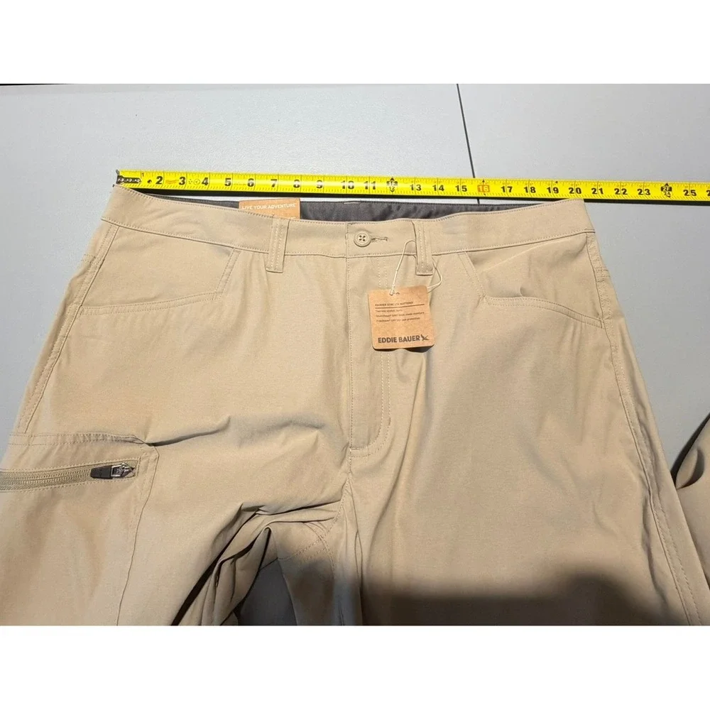Eddie Bauer Men's First Mr Rainier Hiking Pants Tan UPF 50+Men's Size 40X30 NEW
